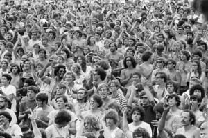 Il pubblico di Woostock Music & Art Fair, Bethel, New York, 15 agosto 1969
(Photo by Baron Wolman/Getty Images)